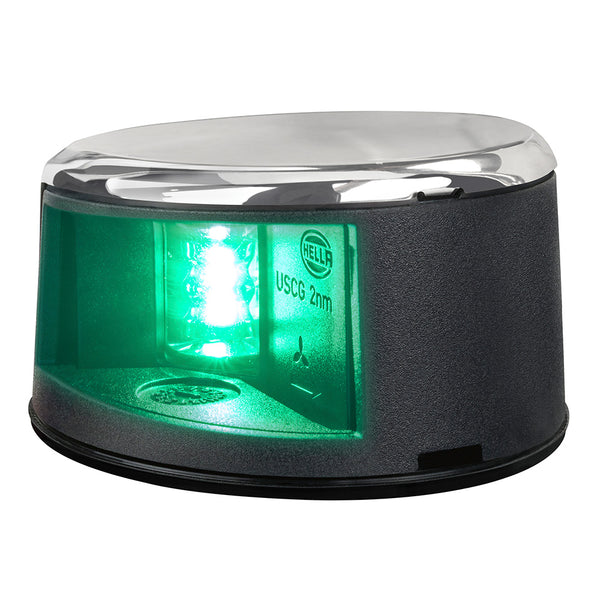 Hella Marine NaviLED Gen II Starboard Deck Mount Navigation Lamp - Stainless Steel [017910311] - Image 1