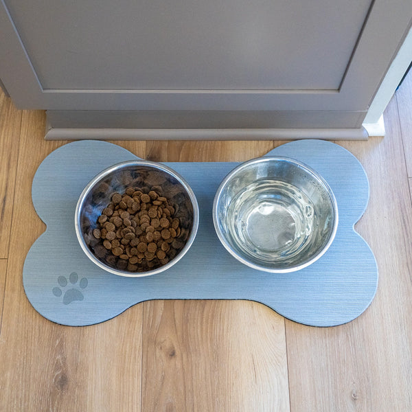 SeaDek Dog Bowl Mat - Cappuccino/Black - Small - 12