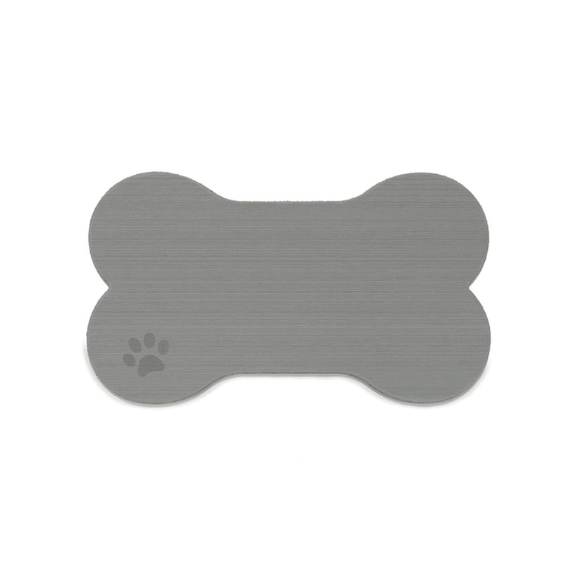 SeaDek Dog Bowl Mat - Storm Grey/Black - Medium - 12.5