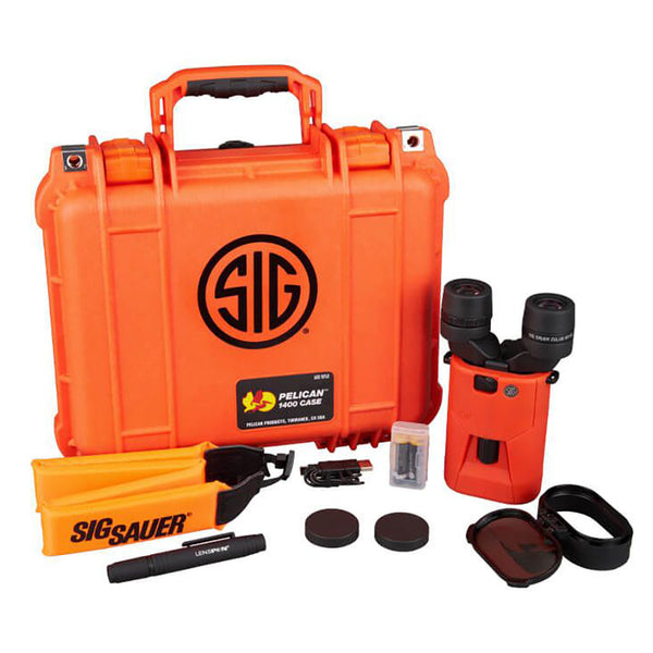 SIG SAUER ZULU6 HDX Marine Binocular w/Polarized Flip Lens - 16x42mm - Orange [SOZ6WP16M] - Image 4