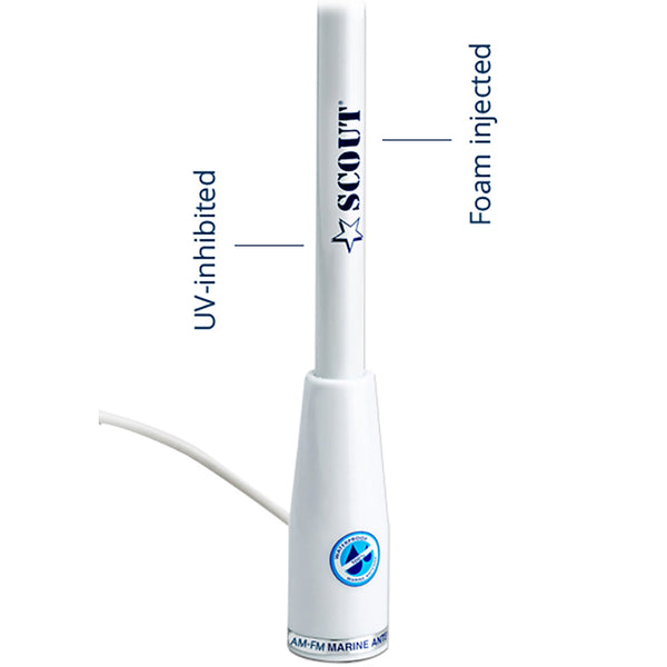 Scout KS-115 AM/FM 5' Fiberglass Antenna [PF AN NAMFM004T] - Image 2