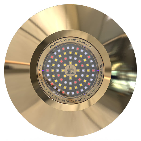 Metro Marine Thru-Hull Full Spectrum RGBW Round Fixture Underwater Light - 120 Degree Beam Angle [F-THR4-FS-120] - Image 1