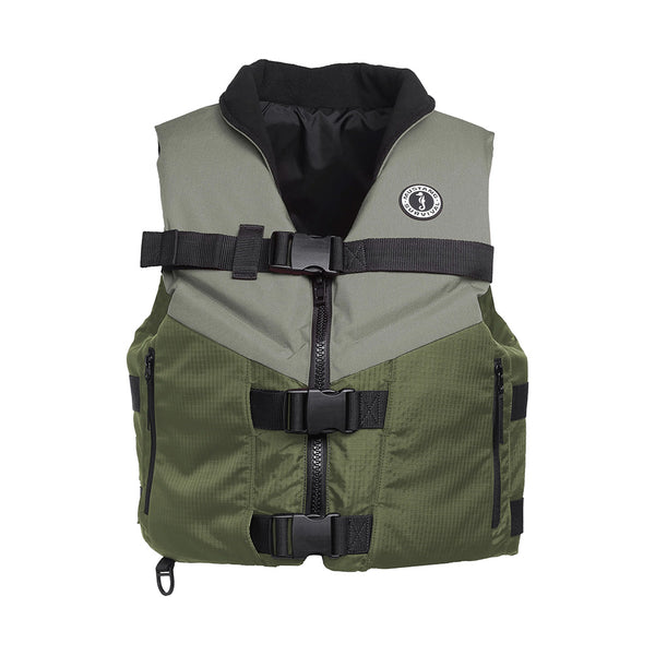 Mustang Accel Foam Vest  GreenGrey  Small MV4627833S