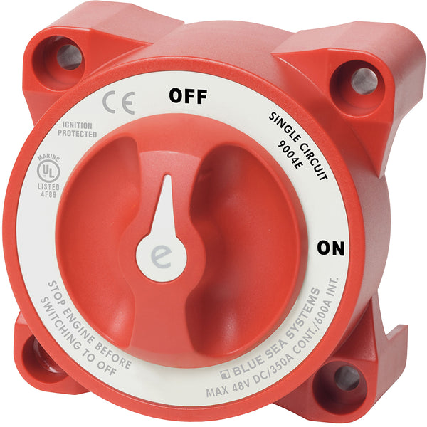 Blue Sea 9004e e-Series Battery Switch Single Circuit ON/OFF w/Alternator Field Disconnect [9004E] - Image 1