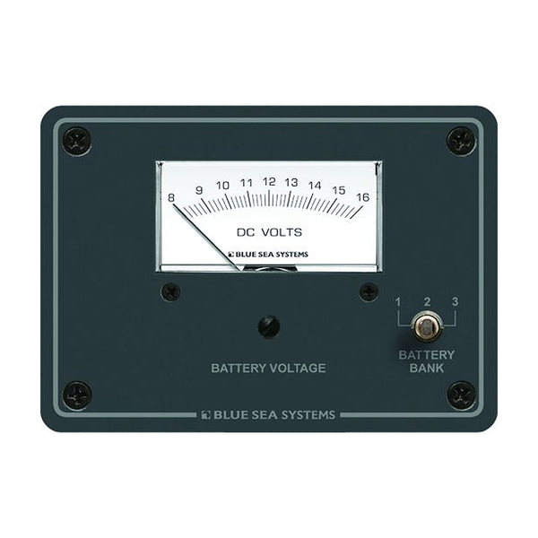 Blue Sea 8015 DC Analog Voltmeter w/Panel [8015] - Image 1