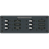 Blue Sea 8097 AC 6 Position Toggle Circuit Breaker Panel - White Switches [8097]