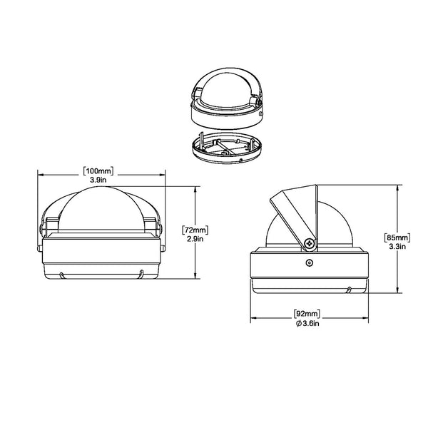 Ritchie S-53G Explorer Compass - Surface Mount - Gray [S-53G] - Image 2
