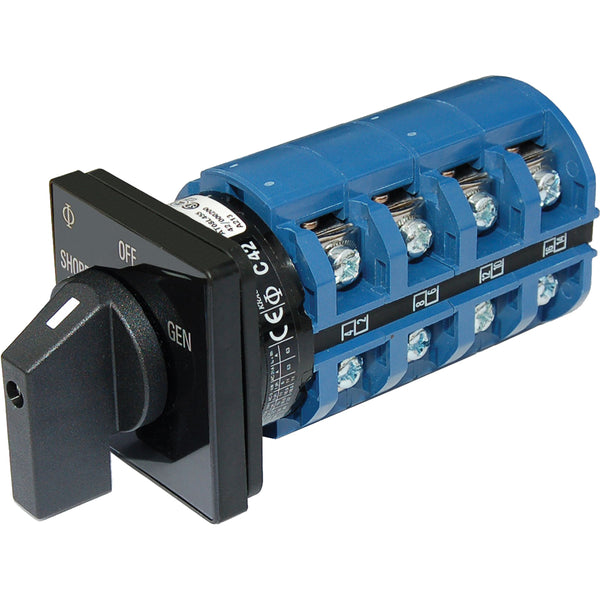 Blue Sea 9093 Switch AC 120 + 120/240VAC  OFF+2 Positions [9093] - Image 1
