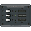 Blue Sea 8058 AC 3 Position Toggle Circuit Breaker Panel - White Switches [8058]