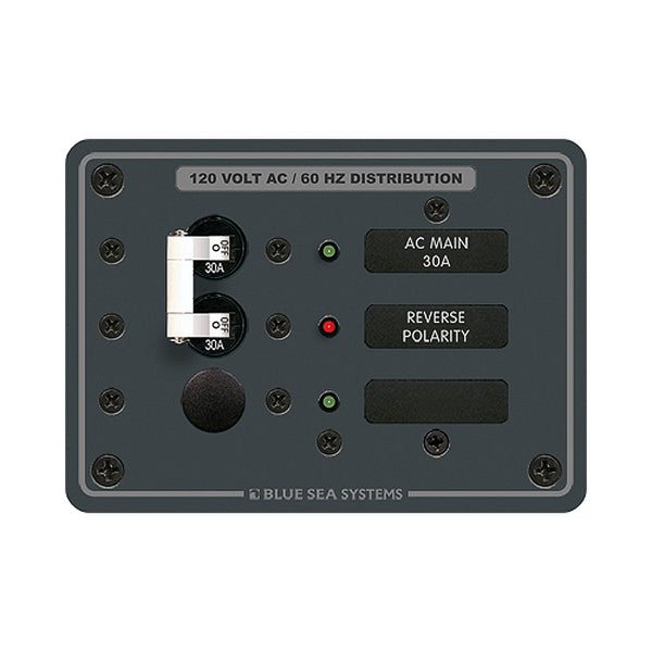 Blue Sea 8029 AC Main +1 Position Breaker Panel - White Switches [8029] - Image 1