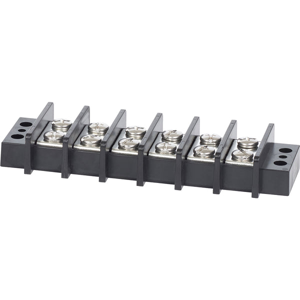Blue Sea 2606 Terminal Black 65AMP - 6 Circuit [2606] - Image 1