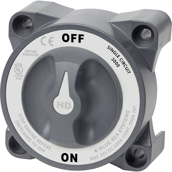 Blue Sea 3000 HD-Series Battery Switch Single Circuit ON/OFF [3000] - Image 1