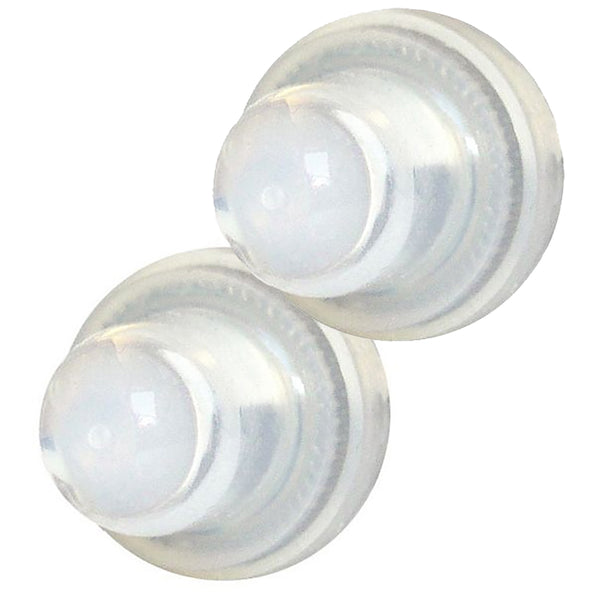 Blue Sea 4135 Push Button Reset Only Circuit Breaker Boot - Clear- 2-Pack [4135] - Image 1