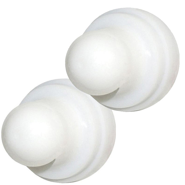 Blue Sea 4136 Push Button Reset Only Circuit Breaker Boot - White - 2-Pack [4136] - Image 1