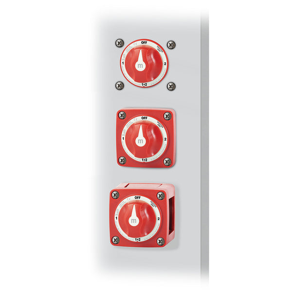 Blue Sea 6007 m-Series (Mini) Battery Switch Selector Four Position Red [6007] - Image 3