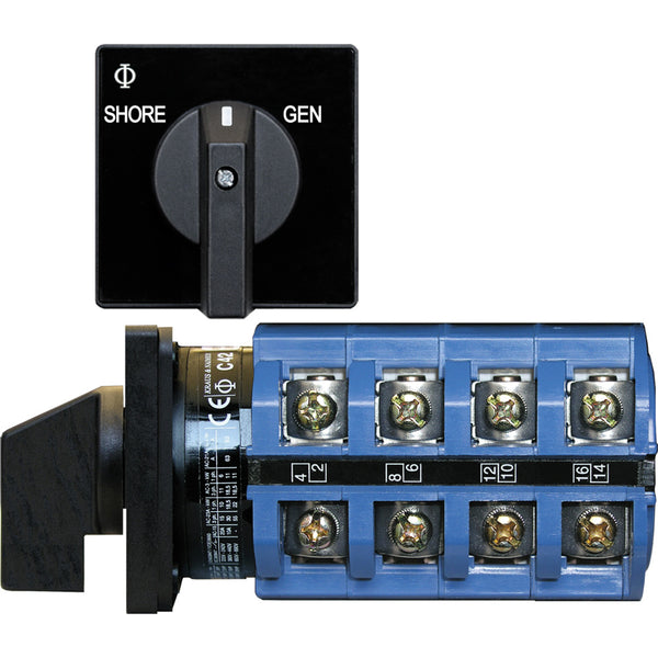 Blue Sea 6337 Switch, AC 120V AC 30A  OFF+2 Position [6337] - Image 1