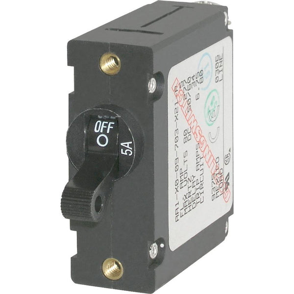 Blue Sea 7200 AC / DC Single Pole Magnetic World Circuit Breaker  -  5 Amp [7200] - Image 1