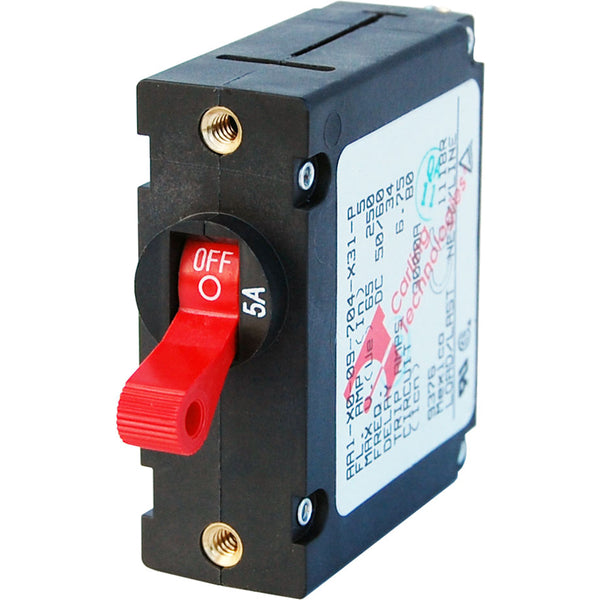 Blue Sea 7201 AC/DC Single Pole Magnetic World Circuit Breaker  -  5 AMP [7201] - Image 1