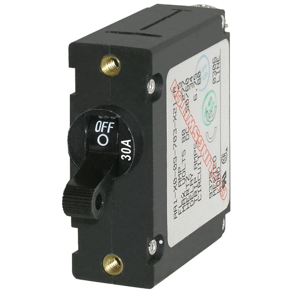Blue Sea 7220 AC / DC Single Pole Magnetic World Circuit Breaker  -  30 Amp [7220] - Image 1
