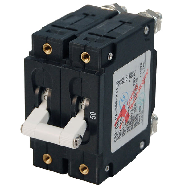 Blue Sea 7251 C-Series Double Pole Circuit Breaker - 50A [7251] - Image 1