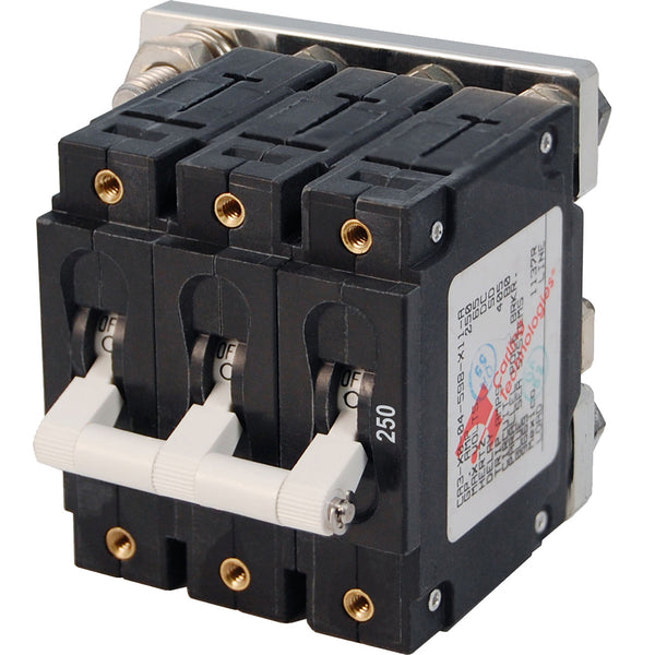 Blue Sea 7270 250A C-Series Triple Pole Toggle DC Circuit Breaker [7270] - Image 1