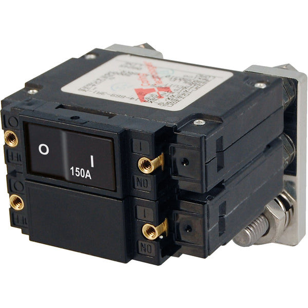 Blue Sea 7475 C-Series Flat Rocker Circuit Breakers, Single and Double Pole  -  150 Amp [7475] - Image 1