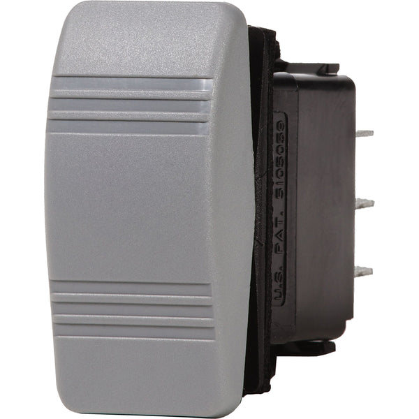 Blue Sea 8222 Water Resistant Contura III Switch - (ON)-OFF-(ON) - Grey [8222] - Image 1