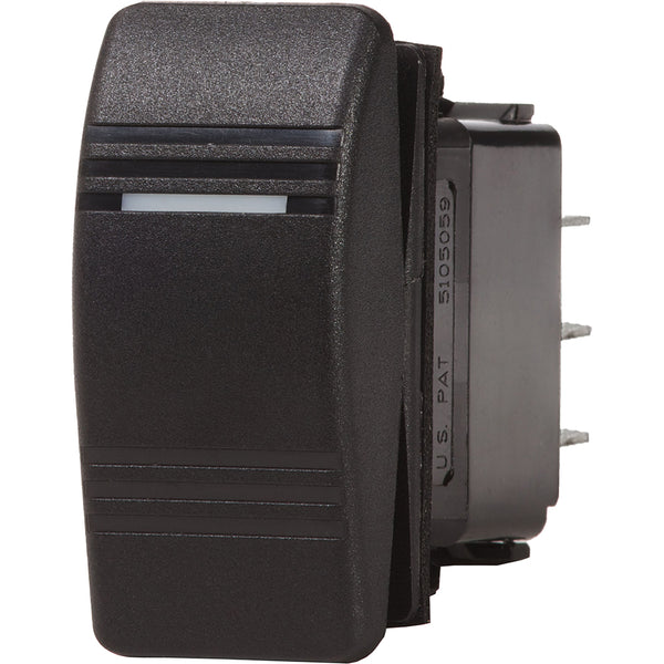 Blue Sea 8289 Water Resistant Contura III Switch - DPDT (ON)-OFF-ON - Black [8289] - Image 1