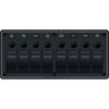 Blue Sea 8371 Water Resistant Panel - 8 Position - Black - Horizontal Mount [8371]