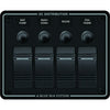 Blue Sea 8372 Water Resistant 4 Position - Black - Horizontal Mount Panel [8372]