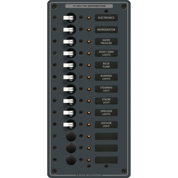 Blue Sea 8376 Panel DC 13 Position Vertical [8376] - Image 1
