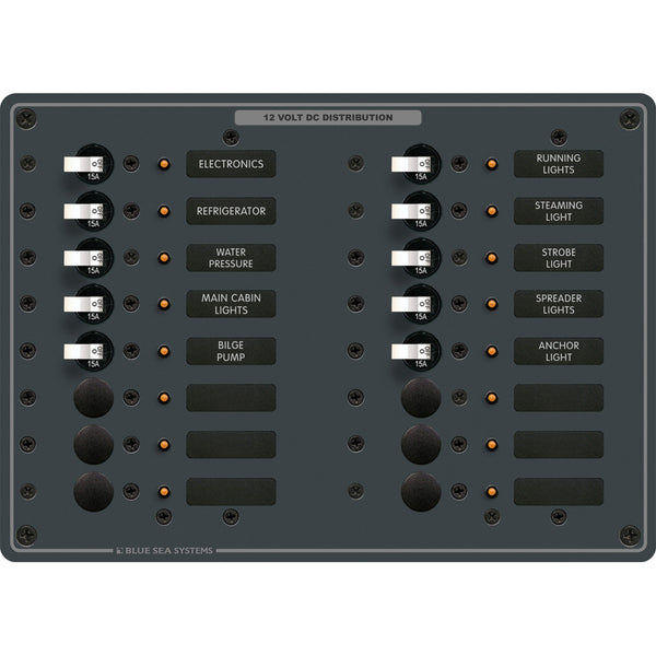 Blue Sea 8377 Panel DC 16 Position 8377