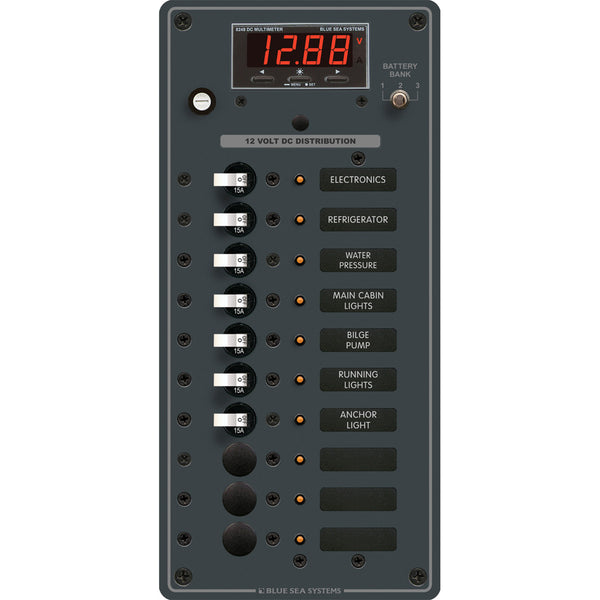 Blue Sea 8402 DC 10 Position wMultiFunction Meter 8402