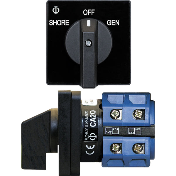 Blue Sea 9009 Switch, AC 120VAC 32A OFF +2 Position [9009] - Image 1