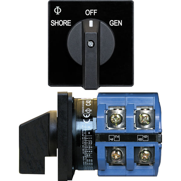 Blue Sea 9011 Switch, AV 120VAC 65A OFF +2 Positions [9011] - Image 1
