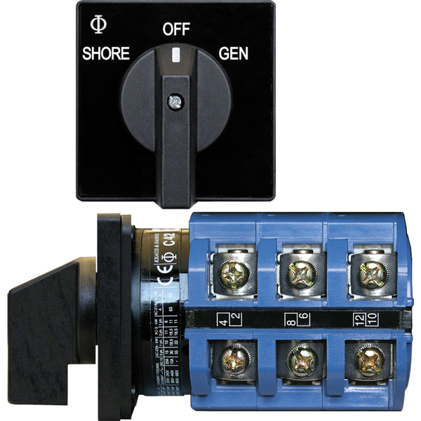 Blue Sea 9019 Switch, AC 240VAC 63A OFF +2 Positions [9019] - Image 1