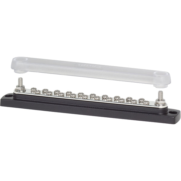 Blue Sea 2312, 150 Ampere Common Busbar 20 x 8-32 Screw Terminal with Cover [2312] - Image 1