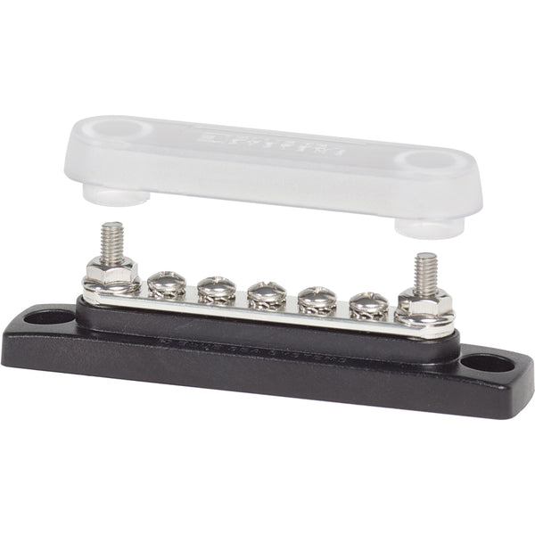Blue Sea 2314 MiniBus 100 Ampere Common BusBar 5 x 8-32 Screw Terminal with Cover [2314] - Image 1
