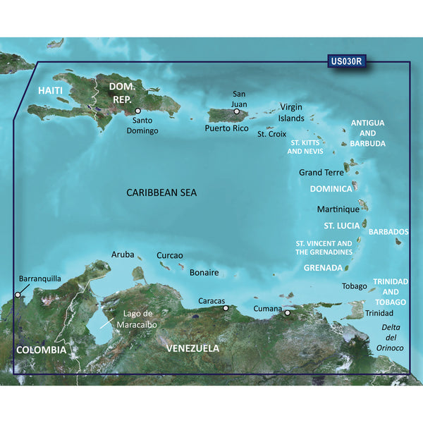 Garmin BlueChart g3 Vision HD - VUS030R - Southeast Caribbean - microSD/SD [010-C0731-00] - Image 1