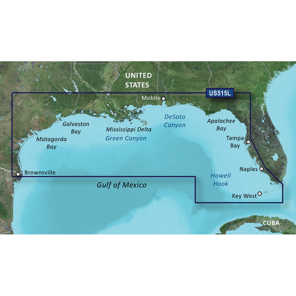 Garmin BlueChart g3 Vision HD - VUS515L - Brownsville - Key Largo - microSD/SD [010-C0744-00] - Image 1