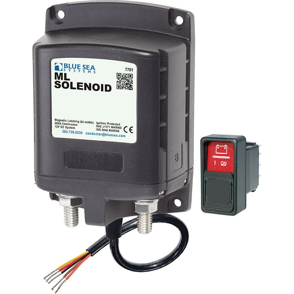 Blue Sea 7701 ML-Series Solenoid w/Contura Switch 12VDC [7701] - Image 1