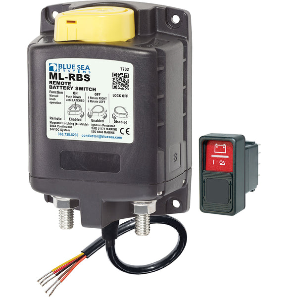 Blue Sea 7702 ML-Series Remote Battery Switch w/Manual Control 24V DC [7702] - Image 1