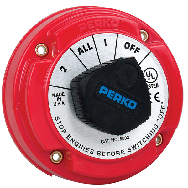 Perko 8503DP Medium Duty Battery Selector Switch w/Alternator Field Disconnect w/o Key Lock [8503DP] - Image 1
