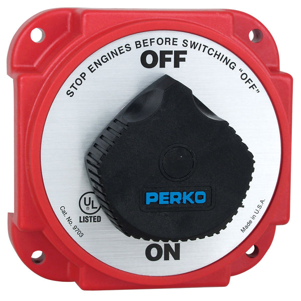 Perko 9703DP Heavy Duty Battery Disconnect Switch w/ Alternator Field Disconnect [9703DP] - Image 1