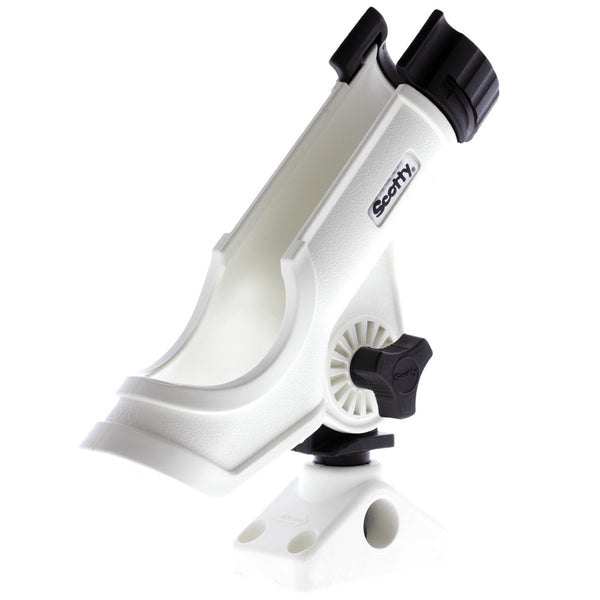 Scotty Powerlock Rod Holder White w/241 Side/Deck Mount [230-WH] - Image 1