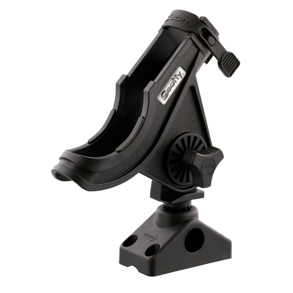 Scotty 280 Bait Caster/Spinning Rod Holder w/241 Deck/Side Mount - Black [280-BK] - Image 2