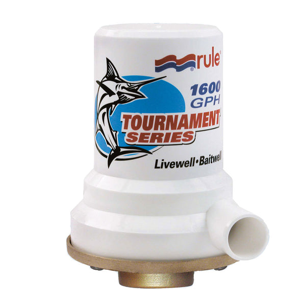 Rule Tournament Series Bronze Base 1600 GPH Livewell Pump [209B] - Image 1