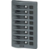 Blue Sea 4378 WeatherDeck Water Resistant Circuit Breaker Panel - 8 Position - Grey [4378]