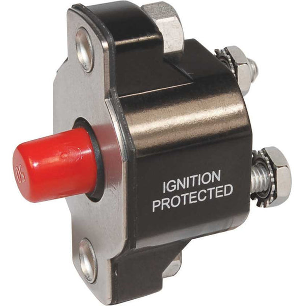 Blue Sea 2143 Medium Duty Push Button Reset-Only - 60A [2143] - Image 1