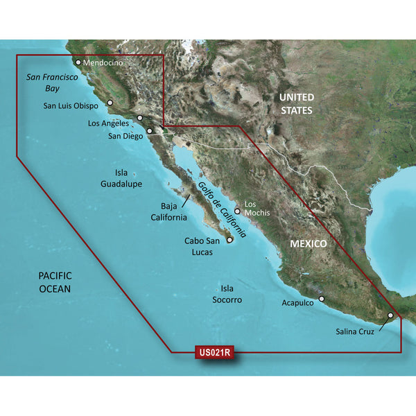 Garmin BlueChart g3 HD - HXUS021R - California - Mexico - microSD/SD [010-C0722-20] - Image 1